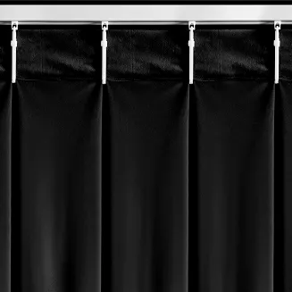 Zasłona gotowa MELANIE 140x270 Eurofirany czarny