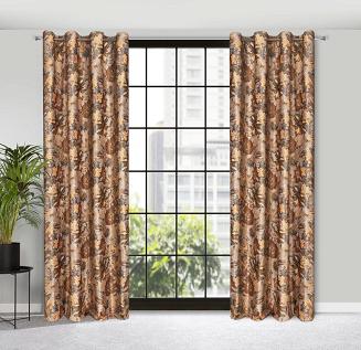 Zasłona gotowa na przelotkach DIANA 140x250 Eurofirany rudy