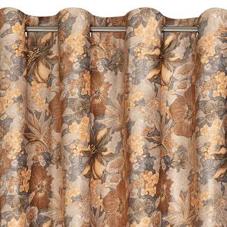 Zasłona gotowa na przelotkach DIANA 140x250 Eurofirany rudy