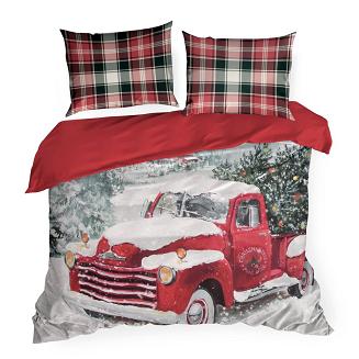 Komplet pościeli świąteczny VINTI 160x200 Eurofirany czerwony