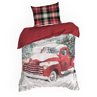 Komplet pościeli świąteczny VINTI 160x200 Eurofirany czerwony