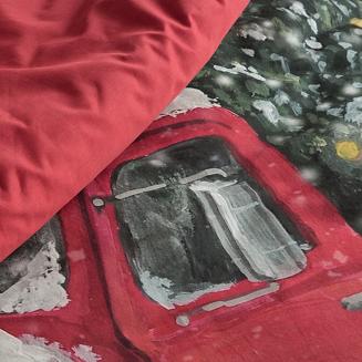 Komplet pościeli świąteczny VINTI 160x200 Eurofirany czerwony