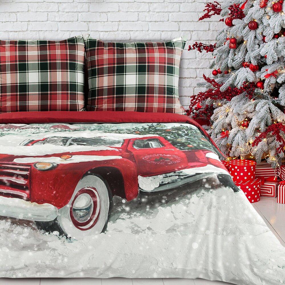 Komplet pościeli świąteczny VINTI 160x200 Eurofirany czerwony