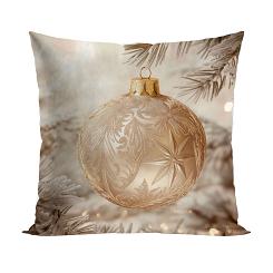 ZŁOTA BOMBKA Poszewka dekoracyjna VELVET, 40x40cm, kolor 004 beżowo-złoty PBN367/POP/004/040040/1