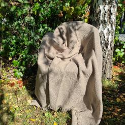 Narzuta dekoracyjna tkana 170x205 beżowa