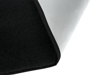 Dywanik łazienkowy 3-częściowy LOMBOK Euromat puszysty czarny