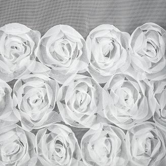 Zasłona gotowa na taśmie ROSES 350x160 Eva Minge Eurofirany biały
