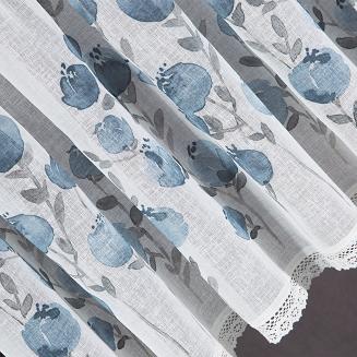 Firana gotowa POLA 60x150 Eurofirany niebieski