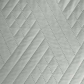 Poszewka dekoracyjna BONI1 40x40 Eurofirany srebrna pikowana w geometryczny wzór