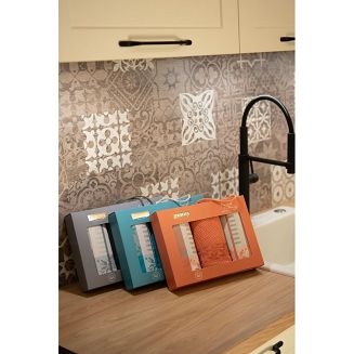 Komplet ścierek kuchennych + ręcznik ZWOLTEX Jarzębina pomarańczowy