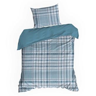 Pościel satynowa SPRING 160x200 Eurofirany niebieski