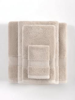 Ręcznik bawełniany Leo 100x150 jasnobeżowy