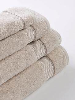 Ręcznik bawełniany Leo 100x150 jasnobeżowy