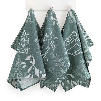 Komplet ścierek kuchennych świąteczny ZWOLTEX Christmas Charm zielony