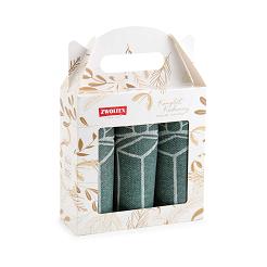 Komplet ścierek kuchennych świąteczny ZWOLTEX Christmas Charm zielony