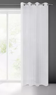 Zasłona gotowa na przelotkach EMMA 140x250 Eurofirany biała
