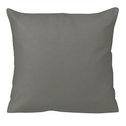 Poszewka satyna bawełniana 40x40 jednobarwna jasnoszara