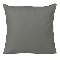 Poszewka satyna bawełniana 40x40 jednobarwna jasnoszara