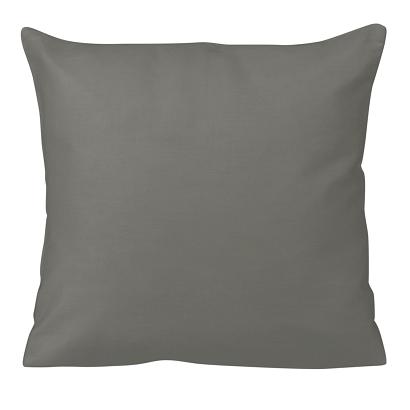 Poszewka satyna bawełniana 40x40 jednobarwna jasnoszara