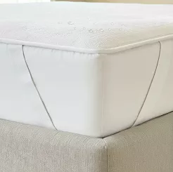 Wodoodporny ochraniacz na materac frotte 120x200 AQUASAFE biały