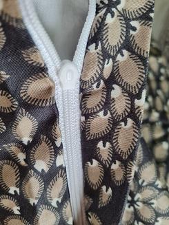 Pościel satynowa 160x200 grafitowa beżowa kwietne rozety