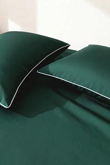 Poszewka bambusowa 40x40 butelkowa z białą bizą