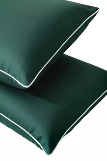 Poszewka bambusowa 40x40 butelkowa z białą bizą
