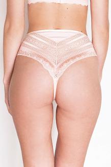 Figi damskie brazyliany półkryjące Hariet brzoskwiniowe