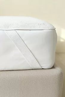 Wodoodporny ochraniacz na materac frotte 200x200 AQUASAFE biały