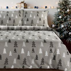 Komplet pościeli świąteczny POS 220x200 Eurofirany stalowy