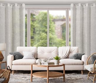 Zasłona gotowa na przelotkach NEL 140x250 Eurofirany szary