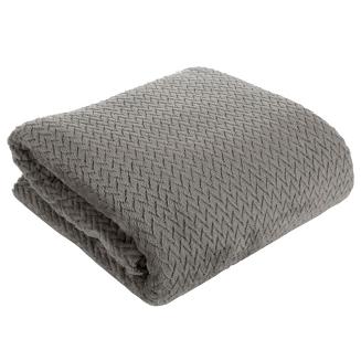 Koc narzuta na łóżko CINDY-3 170x210 grafitowy