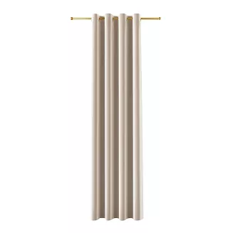 Zasłona gotowa na przelotkach BLACKOUT VELVET 140x250 kremowa