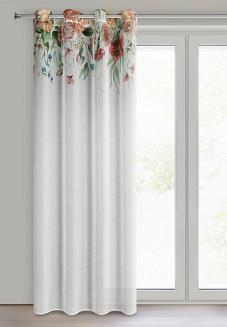 Zasłona gotowa na przelotkach RISA 140x250 Eurofirany biały