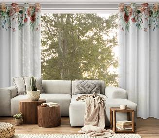 Zasłona gotowa na przelotkach RISA 140x250 Eurofirany biały