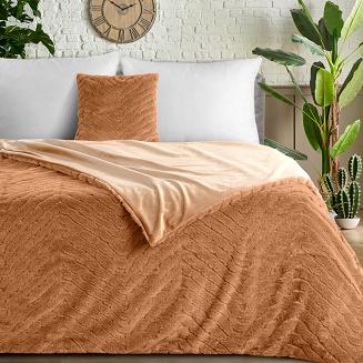 Koc narzuta KATE 150x200 Eurofirany miodowy