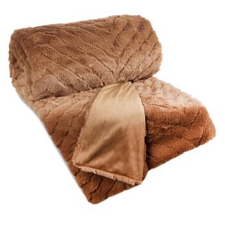 Koc narzuta KATE 150x200 Eurofirany miodowy