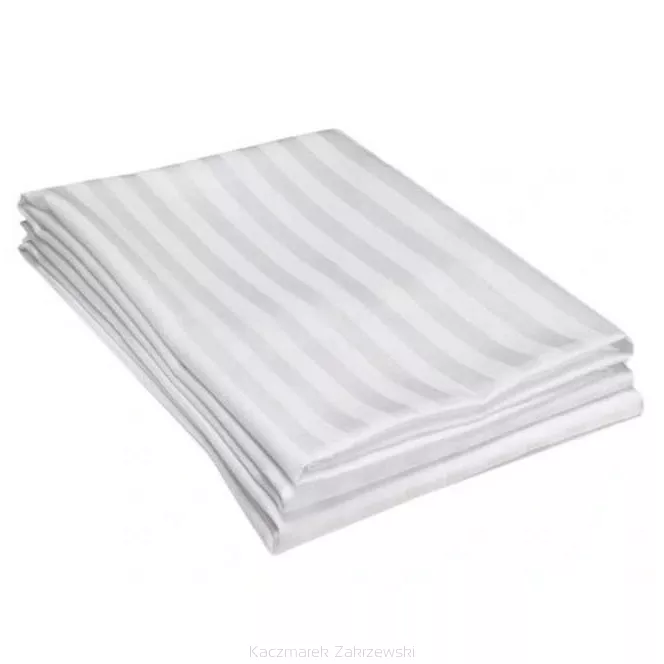 Prześcieradło z adamaszku mikrofaza 160x200 białe