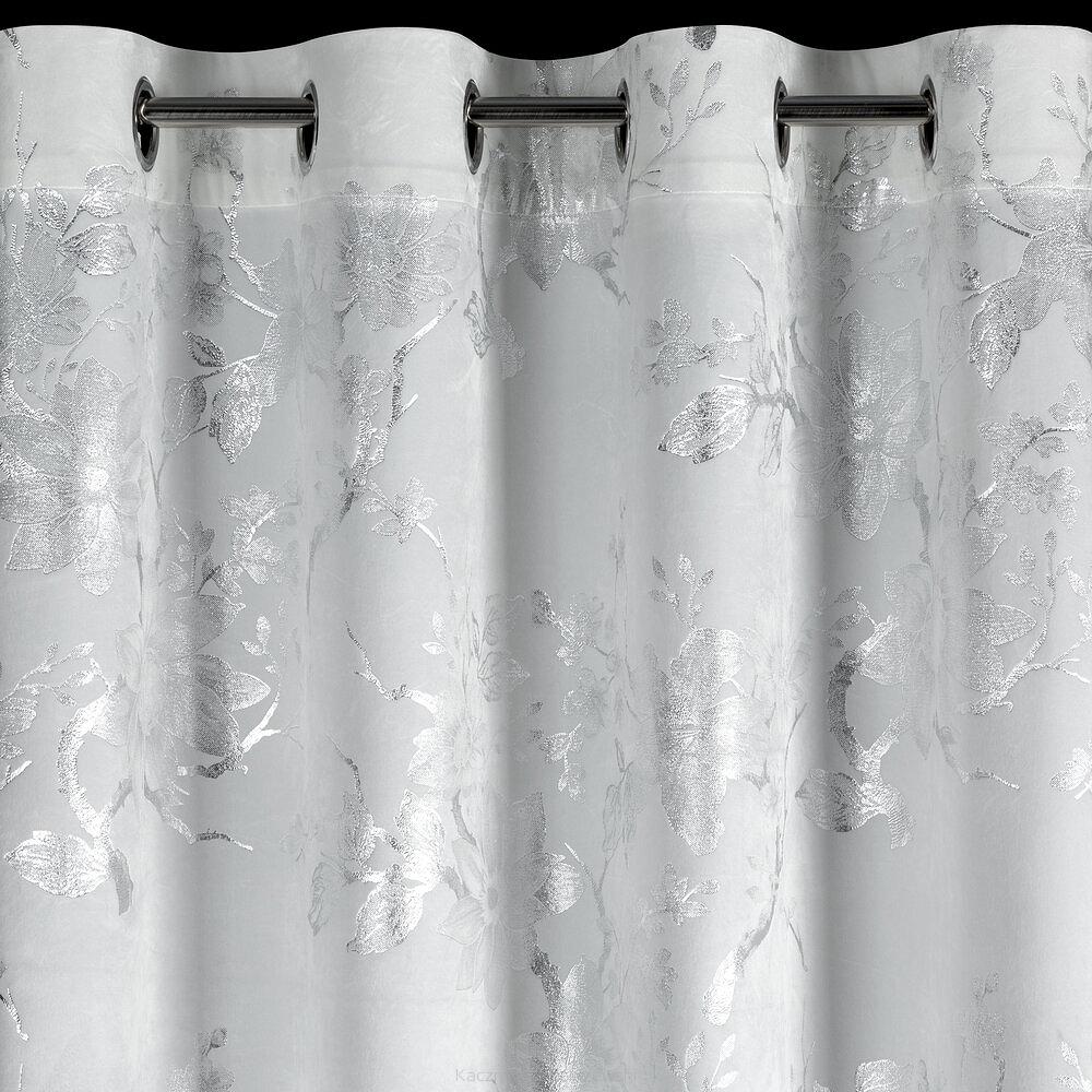 Zasłona gotowa na przelotkach CELIA 140x250 Eurofirany biały