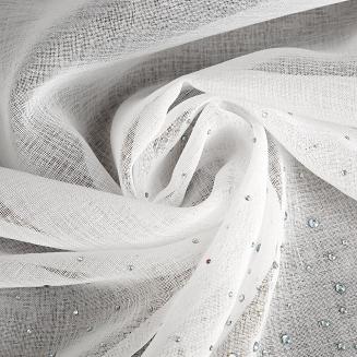 Firana gotowa na przelotkach MOLLY 350x150 Eurofirany biały