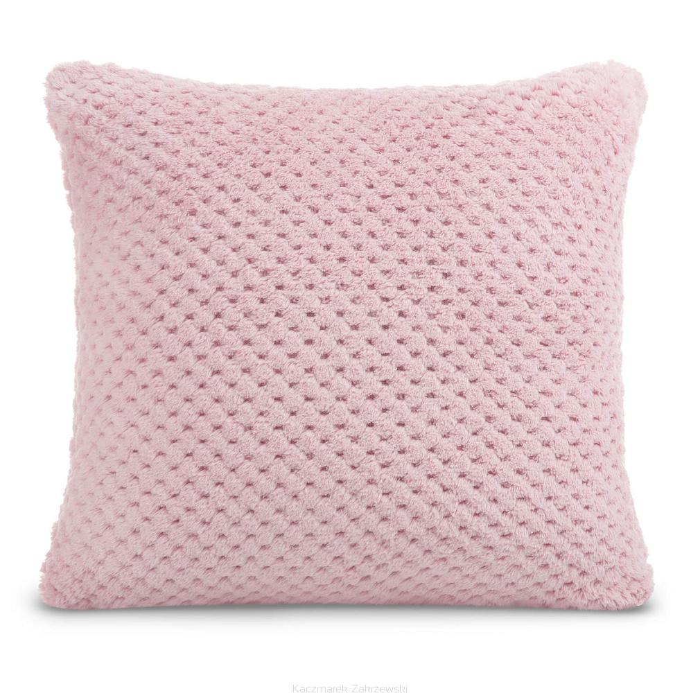 Poszewka dekoracyjna z mikrofibry MONTE 40x40 pudrowa