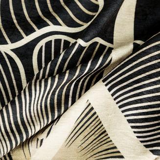 Zasłona gotowa na przelotkach VENUS 140x250 Eurofirany czarny