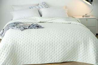 Narzuta dekoracyjna TERRA 160x200 pikowana kość słoniowa