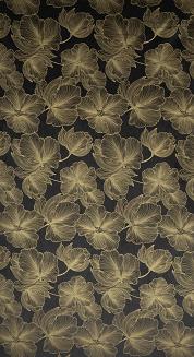 Zasłona gotowa na przelotkach STELLA 140x250 Eurofirany czarny/złoty