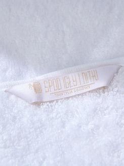 Ręcznik bambusowy Harmony 70x140 biały ze srebrną bordiurą