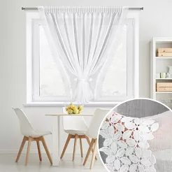 Firana gotowa na taśmie HESTIA 200x160 Eurofirany biały