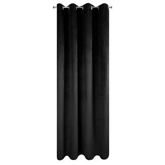 Zasłona gotowa na przelotkach PIERRE 140x250 Pierre Cardin Eurofirany czarny