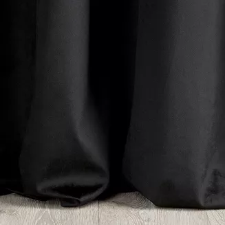 Zasłona gotowa na przelotkach PIERRE 140x250 Pierre Cardin Eurofirany czarny