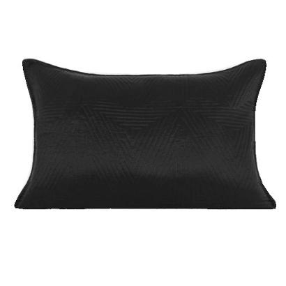 Poszewka dekoracyjna TRIO 50x70 pikowana czarna