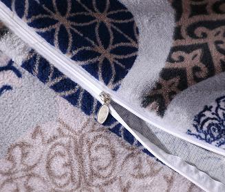 Pościel polarowa 160x200 welur wielokolorowa wzorzyste ornamenty